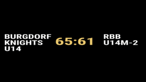 Burgdorf Knights U14 vs RBB U14M-2 65:61 — Basketball Burgdorf