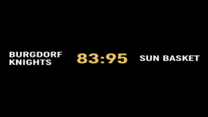 Burgdorf Knights vs SUN Basket 83:95 — Basketball Burgdorf